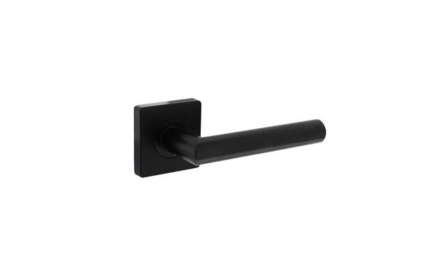 Intersteel Deurkruk Bastian op rozet 55x55x10 mm zwart
