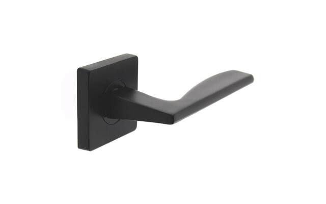 Intersteel Deurkruk Apollo op vierkant rozet mat zwart