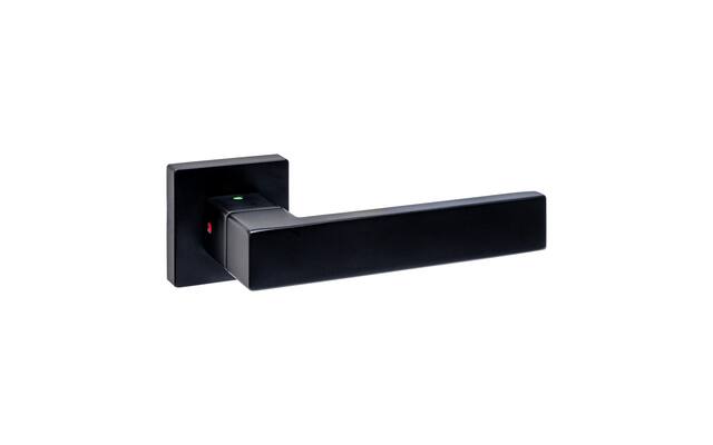 Intersteel Deurkruk Cunera met blokkeer mechanisme op rozet verdekt 52x52x10mm met nokken zwart