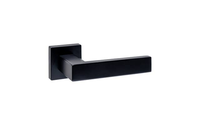 Intersteel Deurkruk Cunera zonder blokkeer mechanisme op rozet verdekt 52x52x10mm met nokken zwart