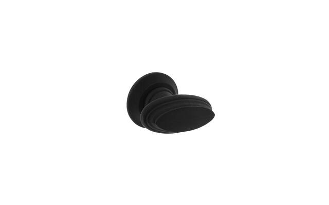 Intersteel Knopkruk rand met rozet zwart