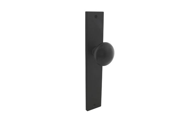 Intersteel Knopschild 245x45 mm Blind Zwart