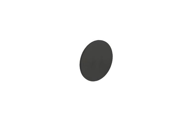 Intersteel Rozet blind rond zelfklevend mat zwart