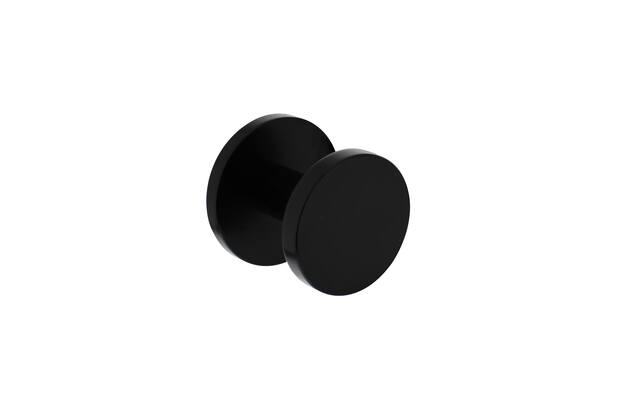 Intersteel Voordeurknop rond 55 mm eenzijdige montage aluminium zwart