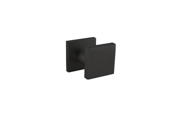 Intersteel Voordeurknop vierkant 58x58mm eenzijdige montage aluminium zwart
