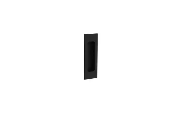 Intersteel Schuifdeurkom rechthoek 120x40 mm blind mat zwart