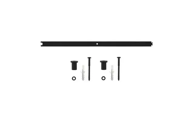 Intersteel Schuifdeursysteem tussenrail 90 cm mat zwart