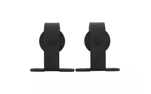 Intersteel Set van 2 hangrollen Basic Top 130 mm mat zwart