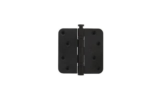 Intersteel Kogellagerscharnier afgerond tot 70 kilo mat zwart