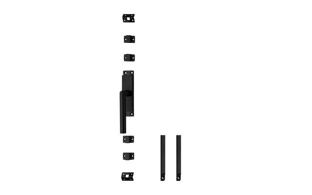 Intersteel Kruk-espagnolet links Hoek 90Â° met stangenset 2 X 1245 mm zwart