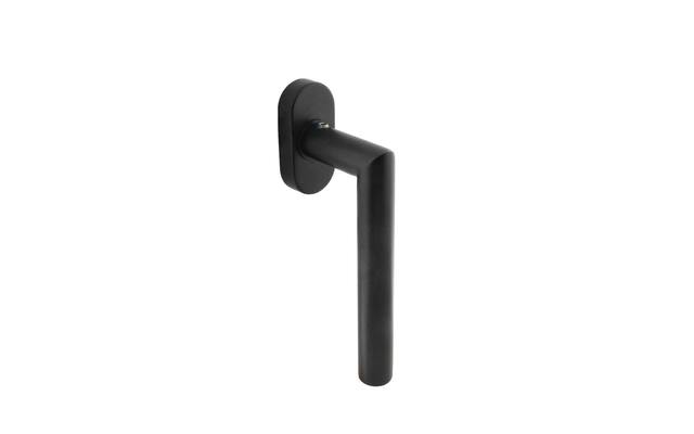Intersteel Raamkruk Jura op ovale rozet zwart