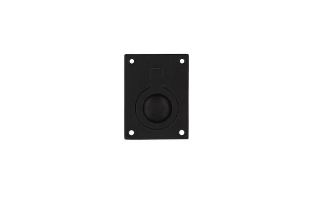 Intersteel Luikring rechthoekig 41 x 31 mm mat zwart