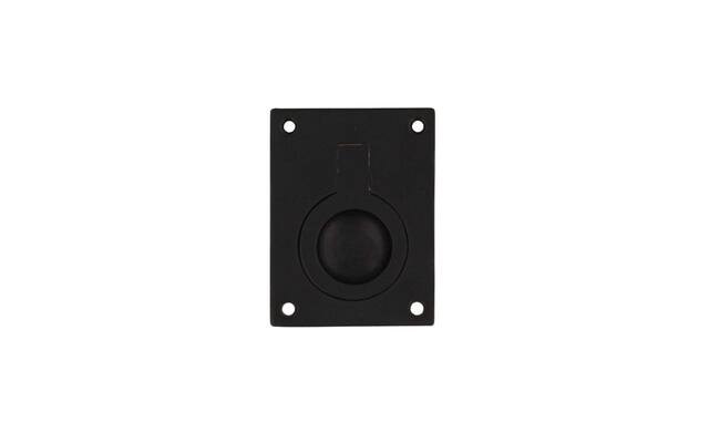 Intersteel Luikring rechthoekig 50 x 39 mm mat zwart