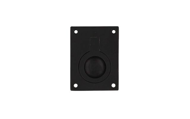 Intersteel Luikring rechthoekig 65 x 49 mm mat zwart