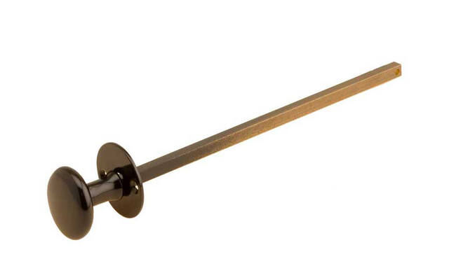 Beltrekker Zwart Rond 45mm Compleet met rozet