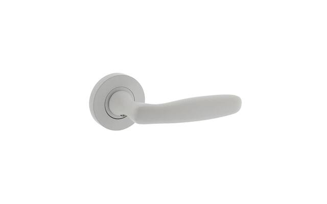 Intersteel Deurkruk Bjorn op ronde rozet 52x10 mm wit