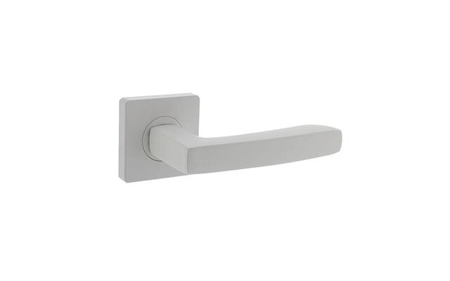 Intersteel Deurkruk Minos op vierkante rozet 55x55x10 mm wit