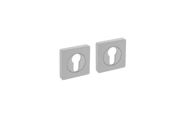 Intersteel Profielcilinderrozetten verdekt 55x55x10mm Wit