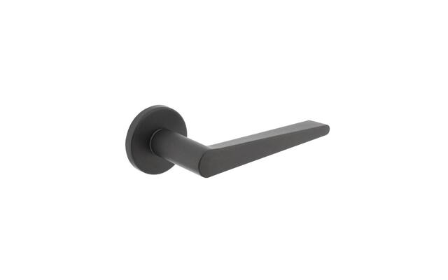 Intersteel Deurkruk Tiga met rozet 49x7 mm Grijs