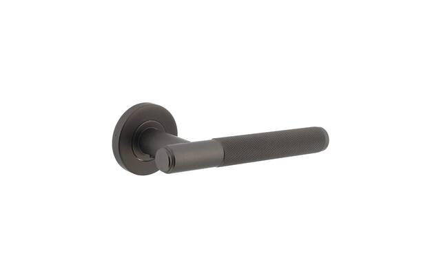 Intersteel Deurkruk Rombo op rozet 53x8 mm antracietgrijs