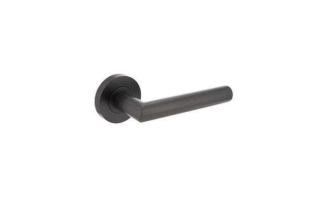 Intersteel Deurkruk Bastian op ronde rozet 52x10 mm antracietgrijs