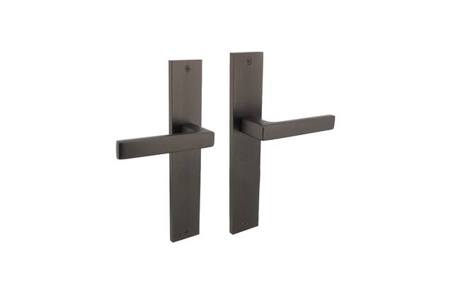 Intersteel Deurkruk Hera op schild 245x45 mm blind antracietgrijs