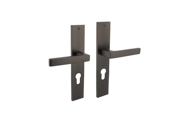 Intersteel Deurkruk Hera op schild 245x45 mm profielcilindergat 72 mm antracietgrijs