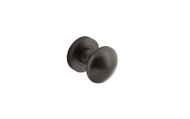 Intersteel Deurknop rond op rozet antracietgrijs