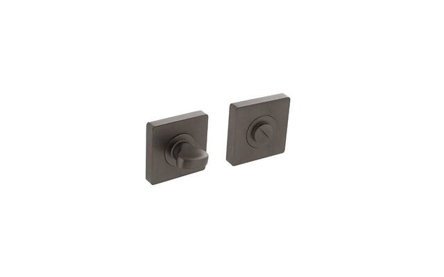 Intersteel Rozet met toilet-/badkamersluiting vierkant antracietgrijs