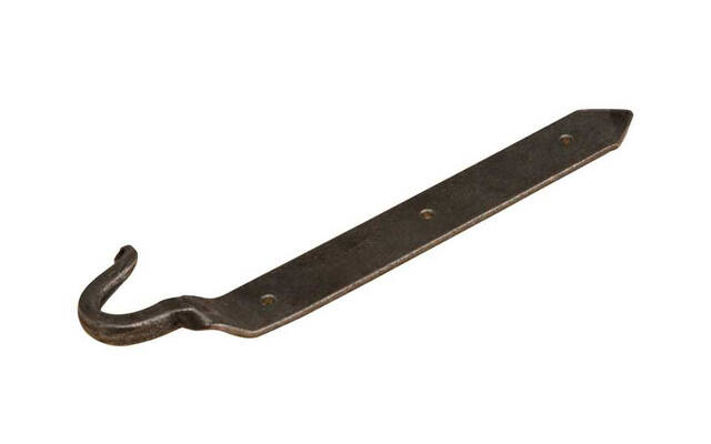 Ladderhaak Gesmeed Rechts 200 mm