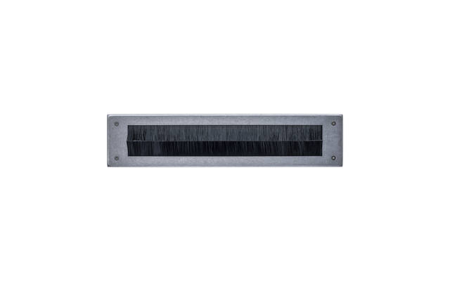 Intersteel Tochtwering rechthoekig 340x76mm rvs getrommeld