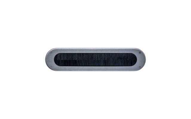 Intersteel Tochtwering ovaal 340x80mm rvs getrommeld