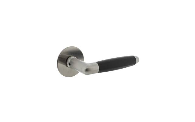 Intersteel Deurkruk Combinatie met zelfklevend rozet 55x2 mm rvs geborsteld