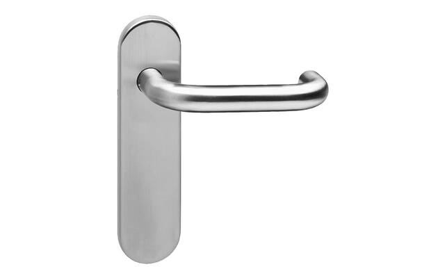 Intersteel Deurkruk Rond brandvertragend 9mm op kortschild blind rvs