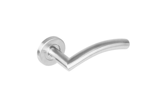 Intersteel Deurkruk Lisa 90° op rozet rvs geborsteld