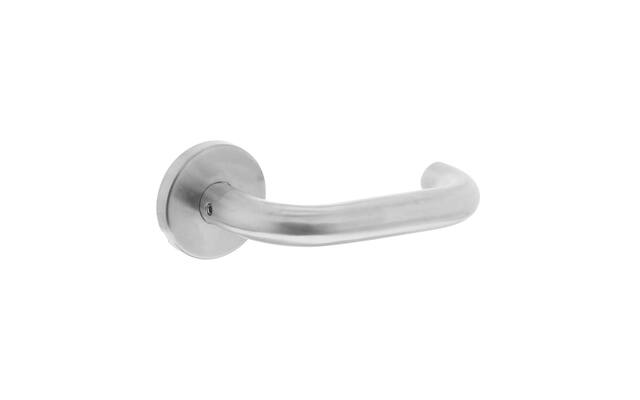 Intersteel Deurkruk Rond op rozet EN1906/4 rvs geborsteld