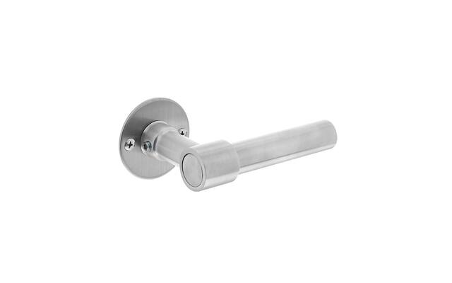 Intersteel Deurkruk L/L-model met rozet 2 mm rvs geborsteld