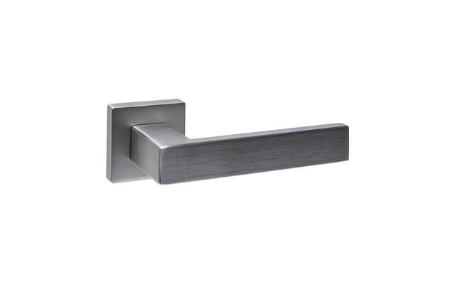 Intersteel Deurkruk Cunera zonder blokkeer mechanisme op rozet verdekt 52x52x10mm met nokken rvs
