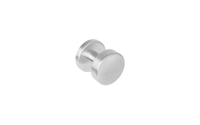 Intersteel Knop rond centraal rvs geborsteld