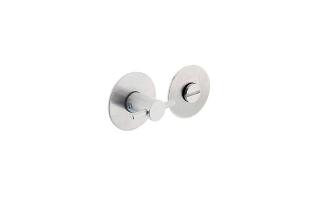 Intersteel Rozet met toilet-/badkamersluiting 55x2 mm zelfklevend rvs geborsteld