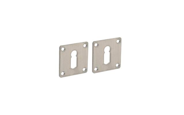 Sleutelrozet vierkant 42x42x2 mm RVS
