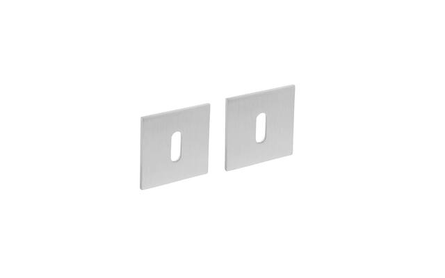 Intersteel Magneet rozet vierkant met sleutelgat rvs geborsteld