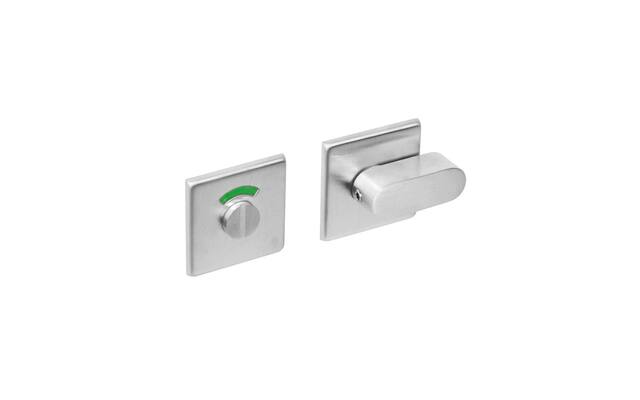 Intersteel Rozet toilet-/badkamersluiting vierkant rvs geborsteld