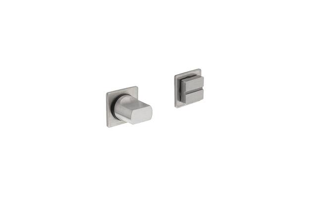 Intersteel WC-sluiting met minimalistische vierkante rozet rvs geborsteld