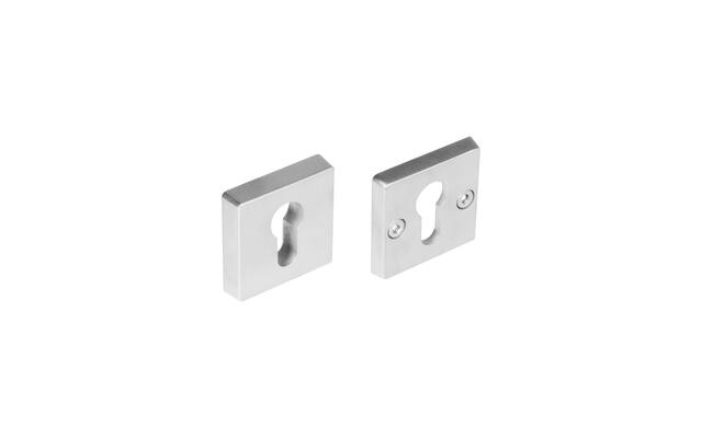 Intersteel Veiligheidsrozet SKG*** vierkant met cilindergat rvs geborsteld