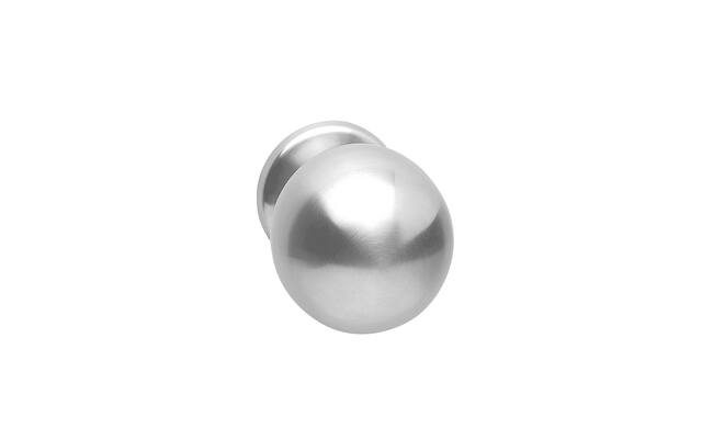 Intersteel Voordeurknop bol rond 75mm eenzijdige montage rvs geborsteld