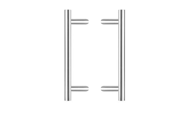 Intersteel Deurgrepen set T-schuin rond 30 mm - 500 mm rvs geborsteld