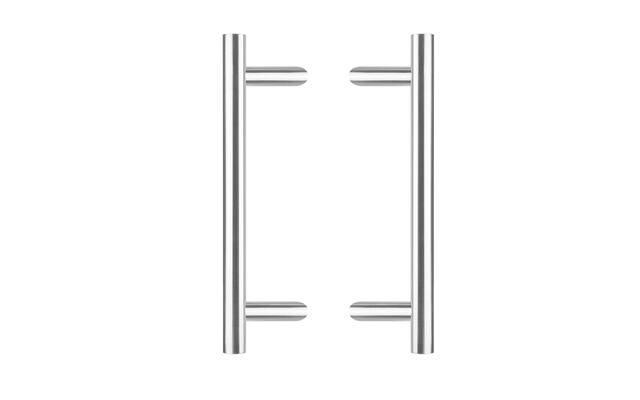 Intersteel Deurgrepen per paar T-schuin 600x90x30 HoH 400 rvs