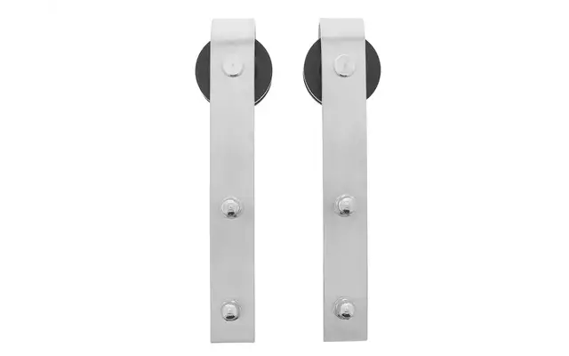 Intersteel Set van 2 hangrollen Basic rvs geborsteld