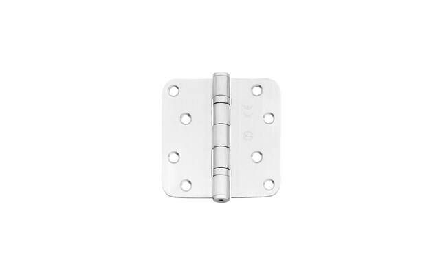 Intersteel Kogellagerscharnier afgerond hoeken 89x89 tot 70 kilo rvs geborsteld